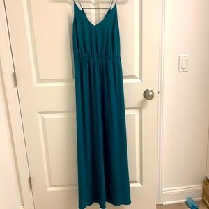 Gorgeous teal green maxi dress new with tags